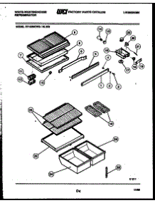 04 - Shelves And Supports parts for Frigidaire Refrigerator RT163NLDB from AppliancePartsPros.com