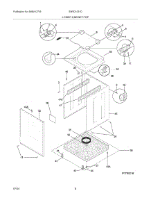09 - Lower Cabinet / Top parts for White Westinghouse Washer Dryer Combo SWSG1031DQ0 from AppliancePartsPros.com