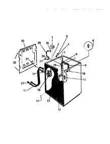 04 - Cabinet, Hoses parts for Frigidaire Washer LA640JXW3 from AppliancePartsPros.com