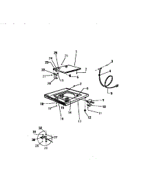 04 - Top Panel parts for Frigidaire Washer LA750EXW3 from AppliancePartsPros.com