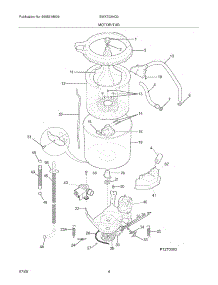 05 - Motor / Tub parts for White Westinghouse Washer SWX703HQ0 from AppliancePartsPros.com