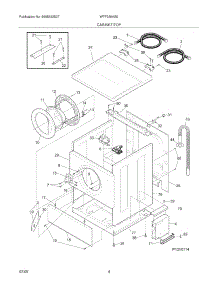 05 - Cabinet / Top parts for White Westinghouse Washer WTF330HS0 from AppliancePartsPros.com