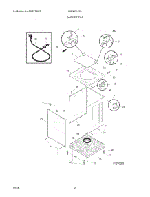 03 - Cabinet / Top parts for White Westinghouse Washer WWX121ES1 from AppliancePartsPros.com