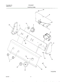 09 - Control Panel parts for White Westinghouse Washer WWS445RFS1 from AppliancePartsPros.com