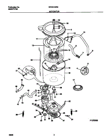 03 - Motor / Tub parts for Frigidaire Washer WWS445RBW0 from AppliancePartsPros.com