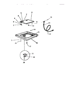 03 - Top Panel parts for Frigidaire Washer LA560JXD3 from AppliancePartsPros.com