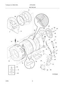 07 - Motor / Tub parts for White Westinghouse Washer WTR430ES0 from AppliancePartsPros.com