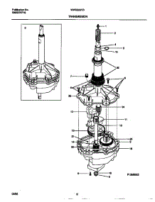 04 - Transmission parts for Frigidaire Washer WWX233YBW3 from AppliancePartsPros.com