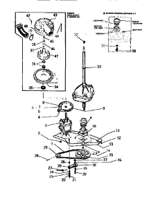 06 - Transmission parts for Frigidaire Washer LA560JXD3 from AppliancePartsPros.com