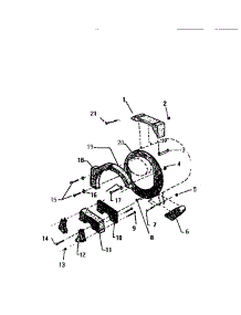 07 - Counterweight Section parts for Frigidaire Washer LT250JXH1 from AppliancePartsPros.com