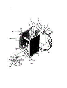 05 - Cabinet, Hoses parts for Frigidaire Washer LT700JXF1 from AppliancePartsPros.com