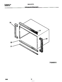 06 - Window Mounting Parts parts for Frigidaire Air Conditioner WAH11EP2T4 from AppliancePartsPros.com