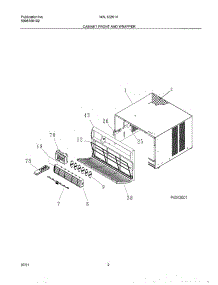 03 - Wrapper parts for White Westinghouse Air Conditioner WAL122K1A1 from AppliancePartsPros.com