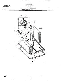 05 - Compressor parts for Frigidaire Air Conditioner WAH096H2T1 from AppliancePartsPros.com