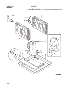 09 - Compressor Parts parts for White Westinghouse Air Conditioner WAL126K2A1 from AppliancePartsPros.com