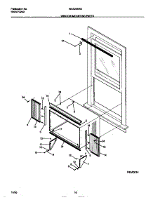 06 - Window Mounting Parts parts for Frigidaire Air Conditioner WAS226W2A2 from AppliancePartsPros.com