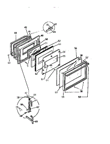 03 - Door parts for Frigidaire Oven KB663GDM1 from AppliancePartsPros.com