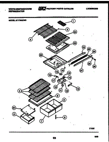 04 - Shelves And Supports parts for Frigidaire Refrigerator RT174NCW0 from AppliancePartsPros.com