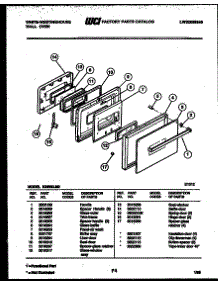 02 - Door Parts parts for Frigidaire Oven KB563LM0 from AppliancePartsPros.com