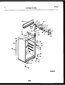 03 - Cabinet Parts parts for Frigidaire Refrigerator RT174MLD1 from AppliancePartsPros.com
