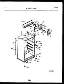 04 - Cabinet Parts parts for Frigidaire Refrigerator RT174MLD1 from AppliancePartsPros.com