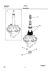 07 - Transmission parts for White Westinghouse Washer SWS933AS2 from AppliancePartsPros.com