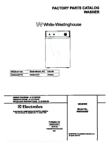 White-Westinghouse White-Westinghouse / Washer - P5995344941 Cover parts for White Westinghouse Washer WWS445RFT0 from AppliancePartsPros.com