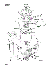 05 - Wshr Mtr,Hose parts for White Westinghouse Washer SWS1549AS1 from AppliancePartsPros.com
