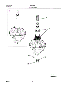 07 - Transmission parts for White Westinghouse Washer SWS1549AS1 from AppliancePartsPros.com