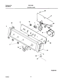 09 - Control Panel parts for White Westinghouse Washer SWS1549AS1 from AppliancePartsPros.com