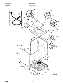 02 - P12v0019 Wshr Cab,Top parts for Frigidaire Washer WWX233REW0 from AppliancePartsPros.com