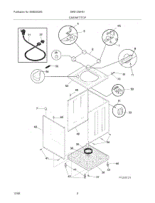 03 - Cabinet / Top parts for White Westinghouse Washer SWS1339HS1 from AppliancePartsPros.com