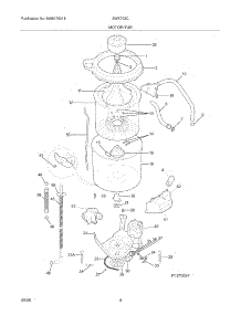 05 - Motor / Tub parts for White Westinghouse Washer SWX703CS1 from AppliancePartsPros.com
