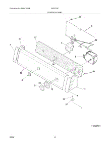 09 - Control / Panel parts for White Westinghouse Washer SWX703CS1 from AppliancePartsPros.com