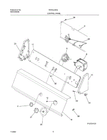 08 - Control Panel parts for Frigidaire Washer WWX223RED1 from AppliancePartsPros.com
