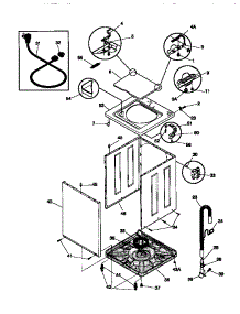 02 - Cabinet / Top parts for Frigidaire Washer WWX645RBS2 from AppliancePartsPros.com