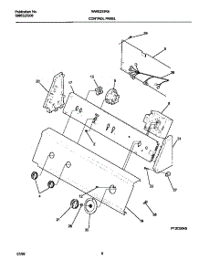05 - P12c0045 Control Panel parts for Frigidaire Washer WWX233RED0 from AppliancePartsPros.com