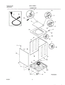 03 - Wshr Cab,Top parts for White Westinghouse Washer WWX111REW1 from AppliancePartsPros.com
