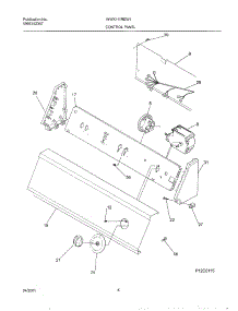 09 - Control Panel parts for White Westinghouse Washer WWX111REW1 from AppliancePartsPros.com