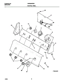 05 - P12c0044 Control Panel parts for Frigidaire Washer WWX645RES0 from AppliancePartsPros.com