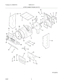 03 - Upper Cabinet / Drum Heater parts for White Westinghouse Washer Dryer Combo SWSG1031HQ4 from AppliancePartsPros.com