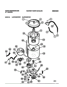 03 - Tubs, Hoses, Motor parts for Frigidaire Washer WWX233YBD1 from AppliancePartsPros.com