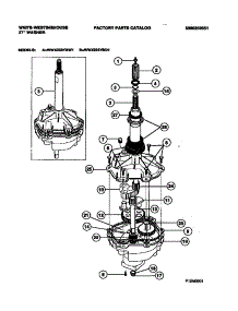 04 - Transmission parts for Frigidaire Washer WWX233YBD1 from AppliancePartsPros.com