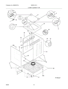 09 - Lower Cabinet / Top parts for White Westinghouse Washer Dryer Combo SWSG1031HQ4 from AppliancePartsPros.com