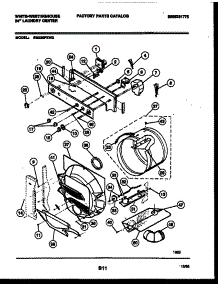 03 - Console, Control And Drum parts for Frigidaire Washer Dryer Combo SM230PXW2 from AppliancePartsPros.com