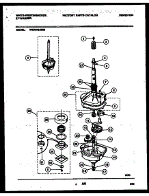 04 - Transmission Parts parts for Frigidaire Washer WWX645JBS0 from AppliancePartsPros.com