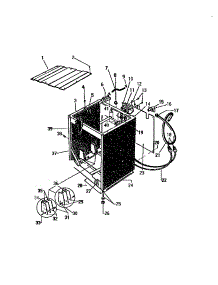 03 - Cabinet, Hoses parts for Frigidaire Washer FLS14B1D5 from AppliancePartsPros.com