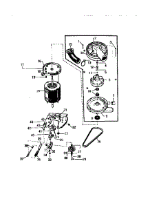 07 - Motor, Pump Assembly parts for Frigidaire Washer LA650EXD3 from AppliancePartsPros.com