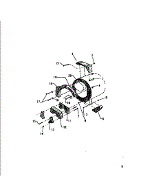 07 - Counterweight Section parts for Frigidaire Washer LT250EXV2 from AppliancePartsPros.com
