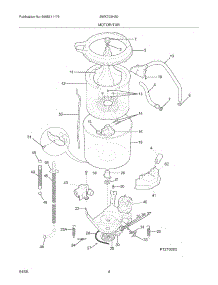 05 - Motor / Tub parts for White Westinghouse Washer SWX703HS0 from AppliancePartsPros.com